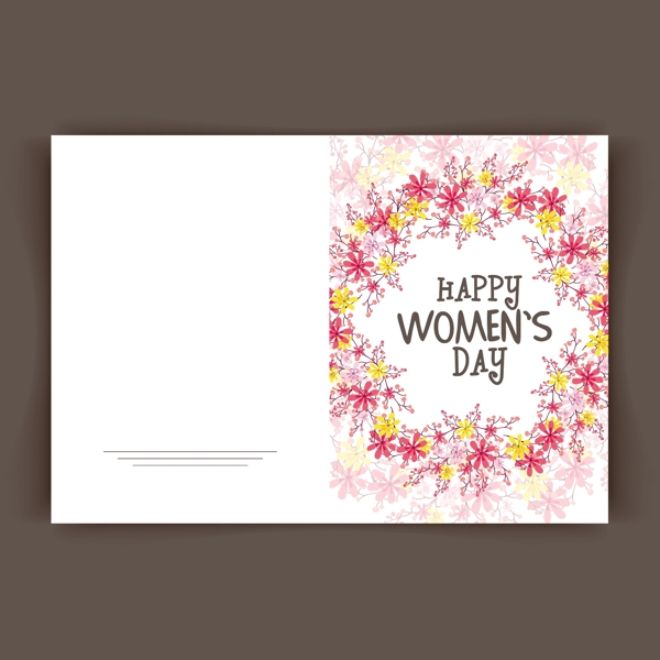 妇女节花艺卡片