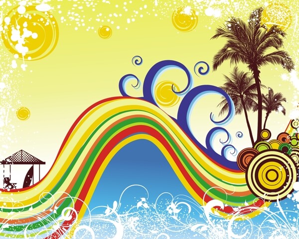 夏天的插圖