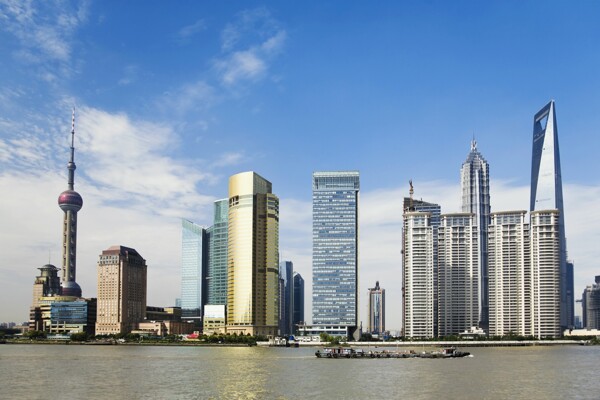 上海陆家嘴建筑群图片