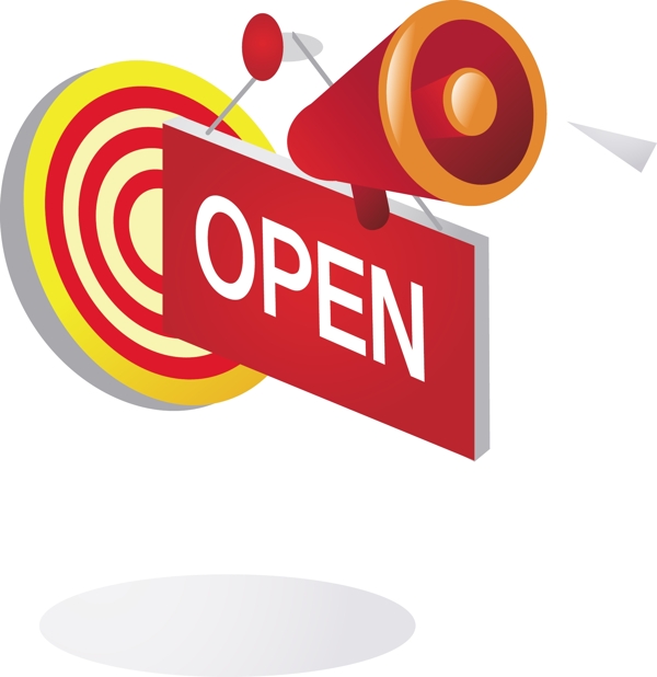 韓國OPEN圖標AI矢量圖