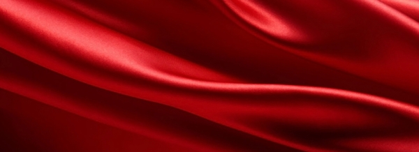 红色丝绸简单简约质感banner背景