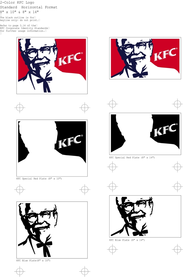 KFC肯得基肯德基矢量CDR文件VI設(shè)計(jì)VI寶典