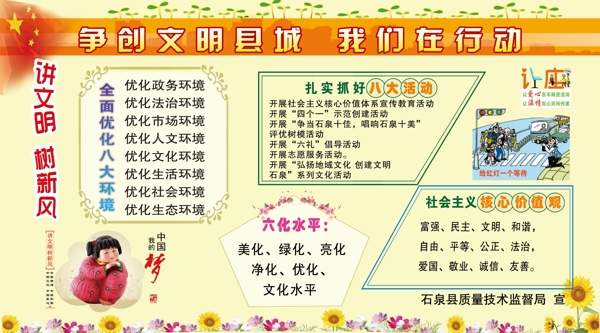 爭創(chuàng)文明縣城我們在圖片