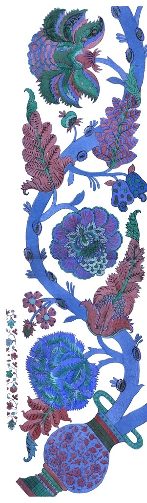 花卉底紋邊框