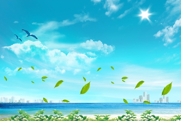 海邊風(fēng)景圖圖片
