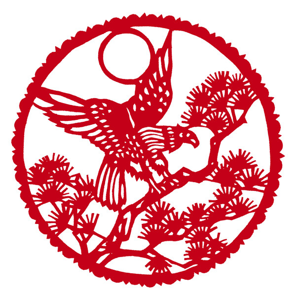 圓形窗花剪紙民間美術(shù)0069