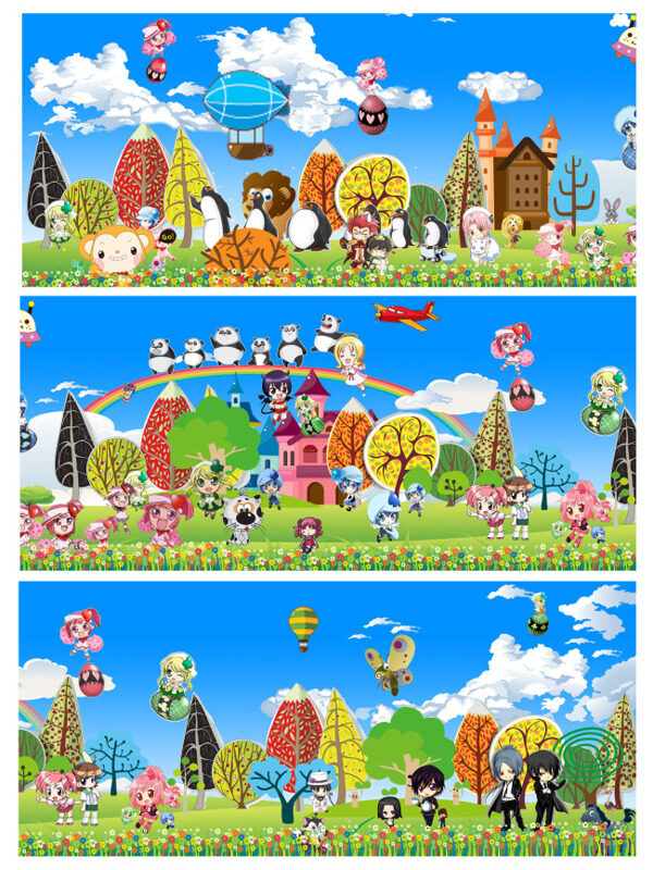 幼兒園卡通背景