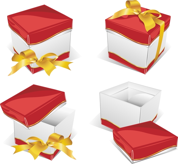 5个漂亮的礼品盒EPS材料