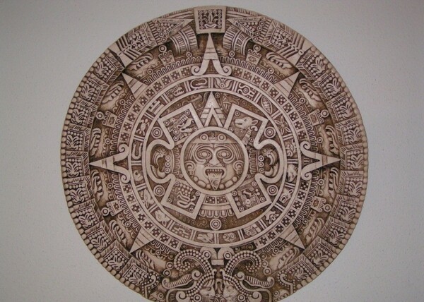 失落玛雅雕塑图片