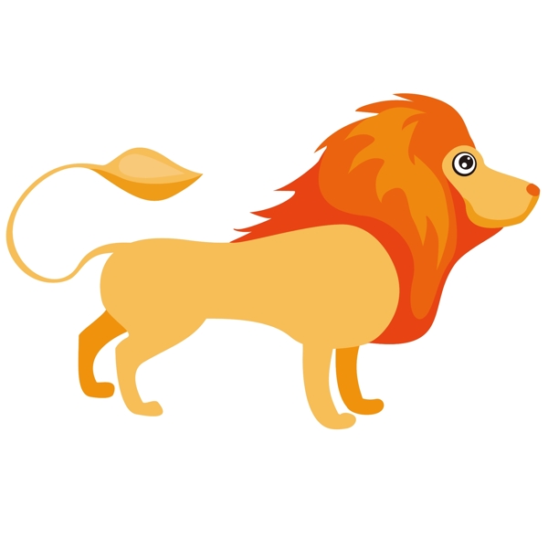 印花矢量图童装卡通动物动物狮子免费素材