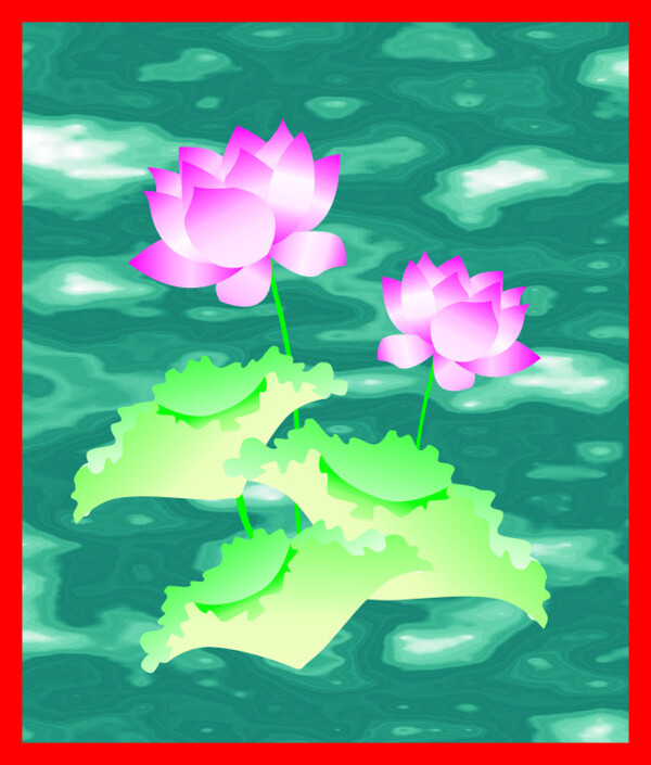 荷花荷葉