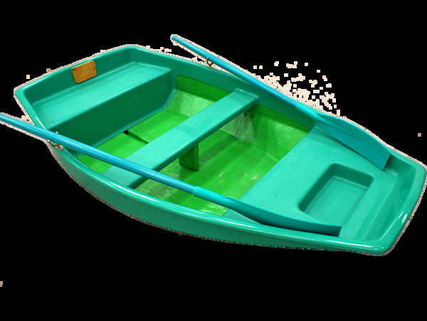 绿色小渔船图片免抠png透明图层素材