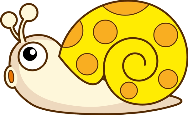 超可爱Q版蜗牛造型图图片