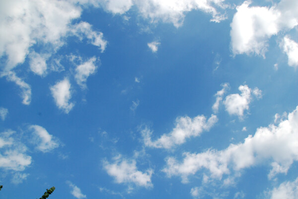 蓝天天空白云朵朵