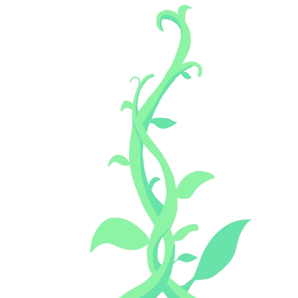缠绕的植物藤蔓插图