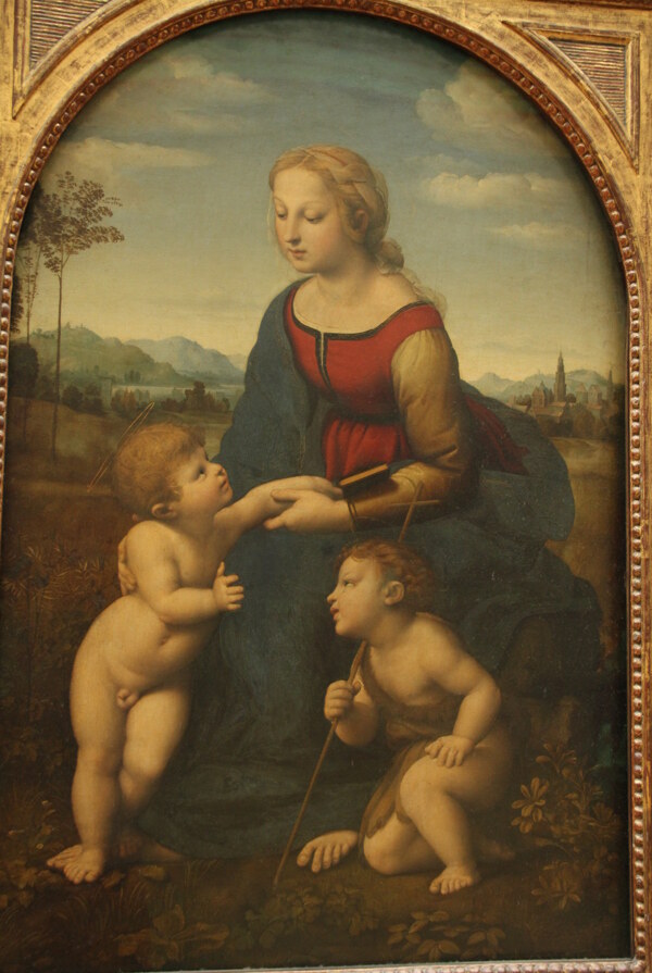 卢浮宫油画拉斐尔作品图片