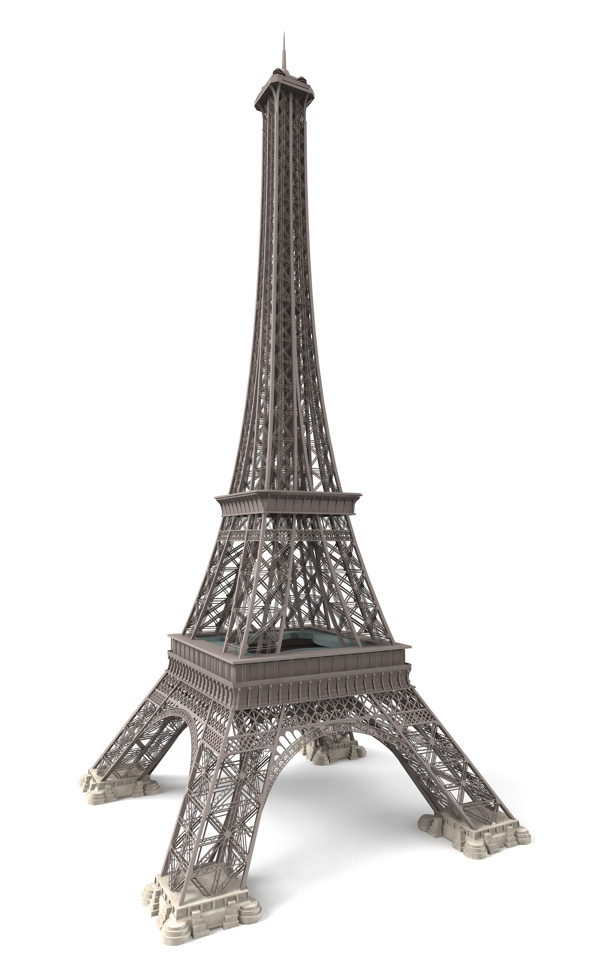 巴黎铁塔3D模型图片