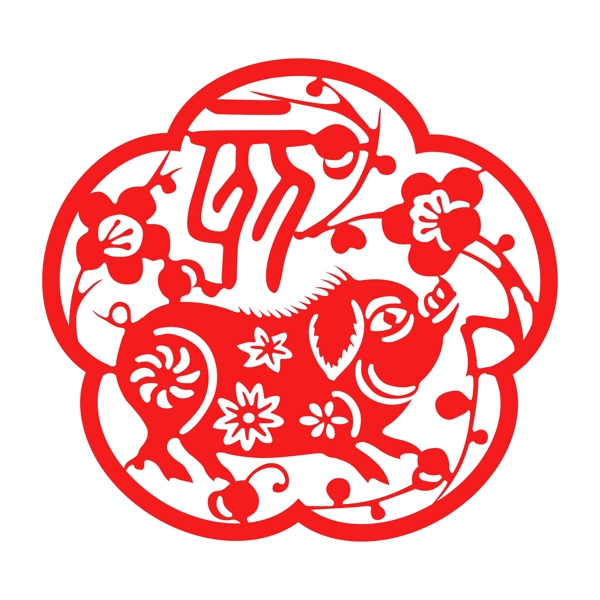 矢量圖風(fēng)格中國風(fēng)民族風(fēng)剪紙免費(fèi)素材