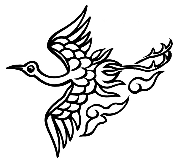 清代花鳥圖案中國傳統(tǒng)圖案0043
