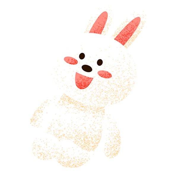 可爱小兔子玩偶图案