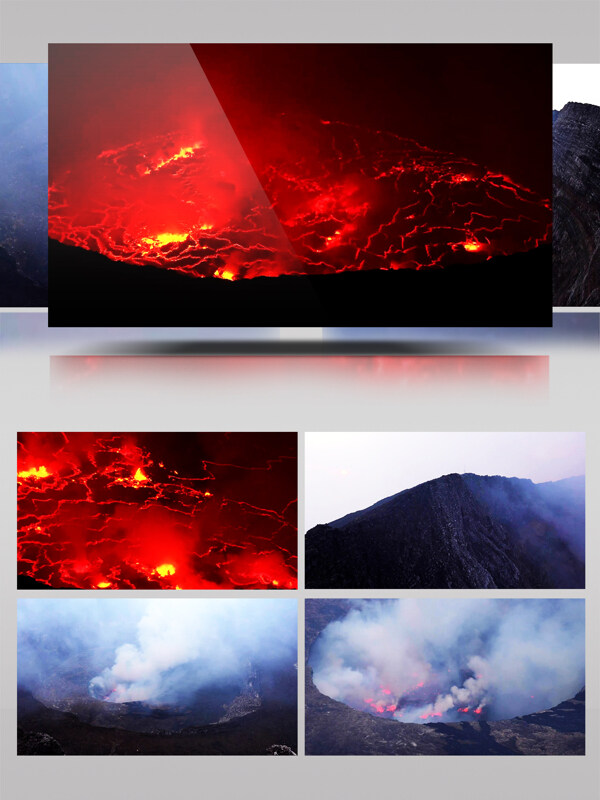 4k实拍尼拉贡戈火山超清风景
