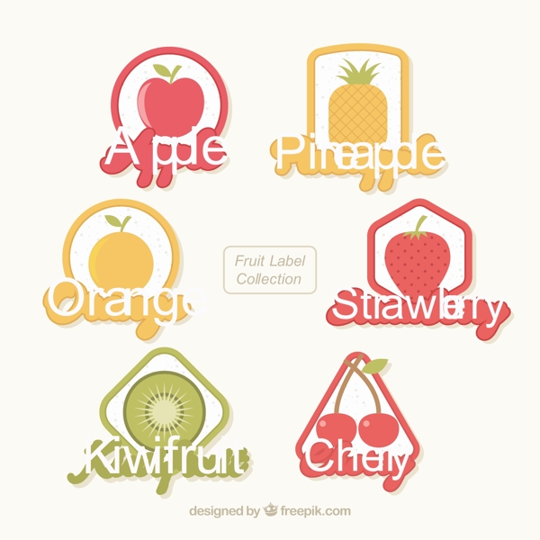 水果标签的集合