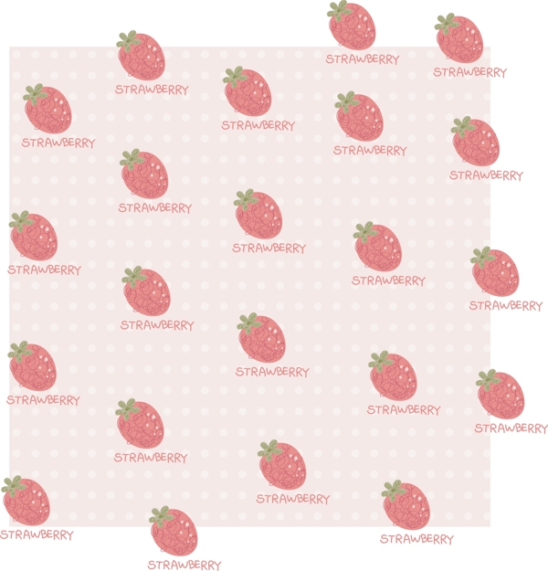 草莓矢量底纹