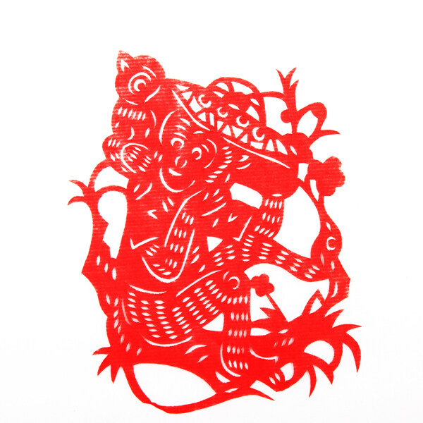 剪紙猴圖片