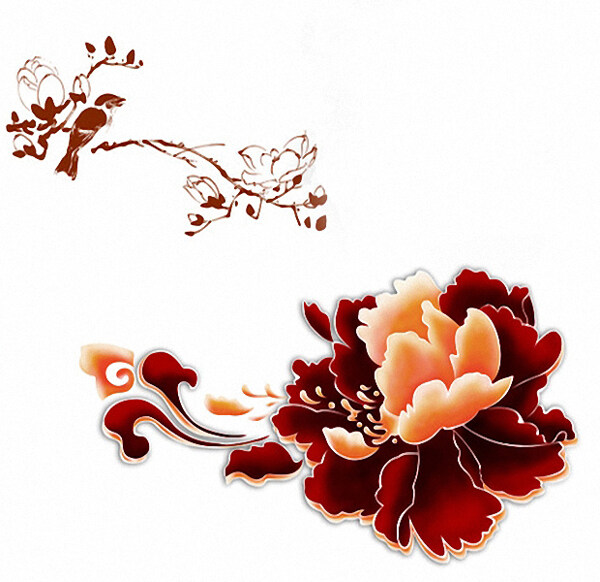 時(shí)尚休閑女裝成熟優(yōu)雅女裝T恤圖案毛衫印花優(yōu)雅植物免費(fèi)素材