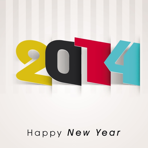2014新年快樂(lè)設(shè)計(jì)矢量素材05