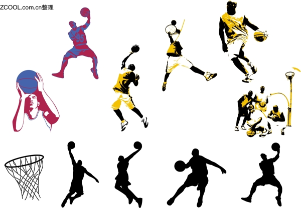 篮球系列矢量素材图片