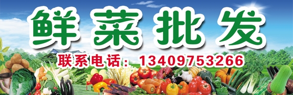 鮮菜店招圖片