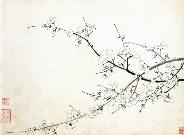 梅花香自苦寒來(lái)梅花雪梅中國(guó)風(fēng)中華藝術(shù)繪畫(huà)