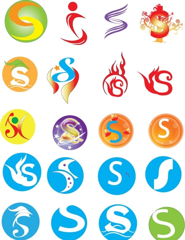 S字體設(shè)計圖片
