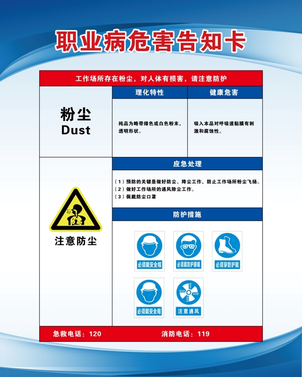 職業(yè)病危害告知卡