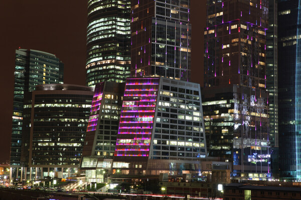 城市夜景高楼图片