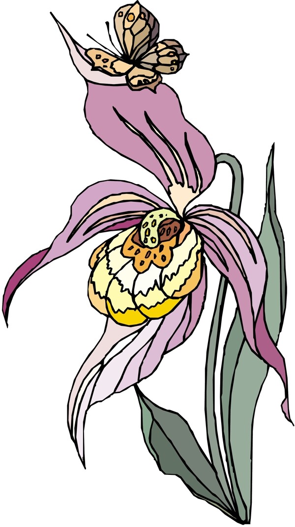 花朵花草鮮花矢量EPS格式1535