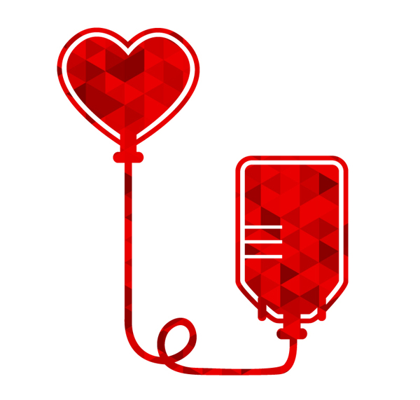 创意献血标识矢量素材下载
