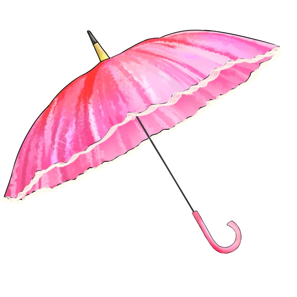遮阳伞雨伞粉色淑女蕾丝PNG