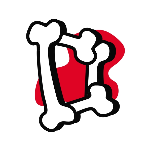萬(wàn)圣節(jié)的文字D從骨頭