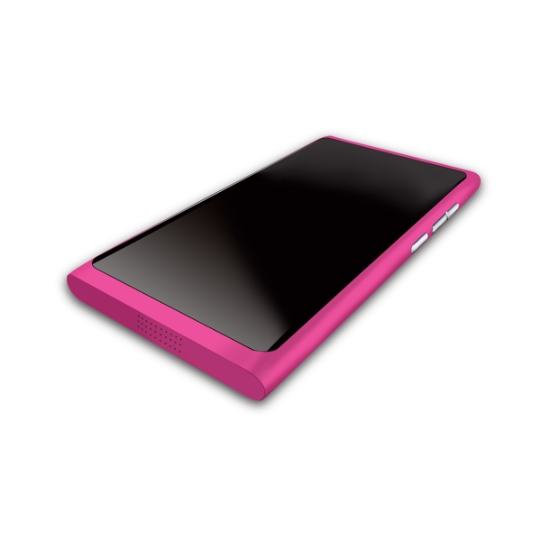 粉色3D仿真手机PNG