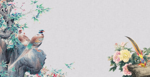 中國(guó)風(fēng)工筆花鳥(niǎo)