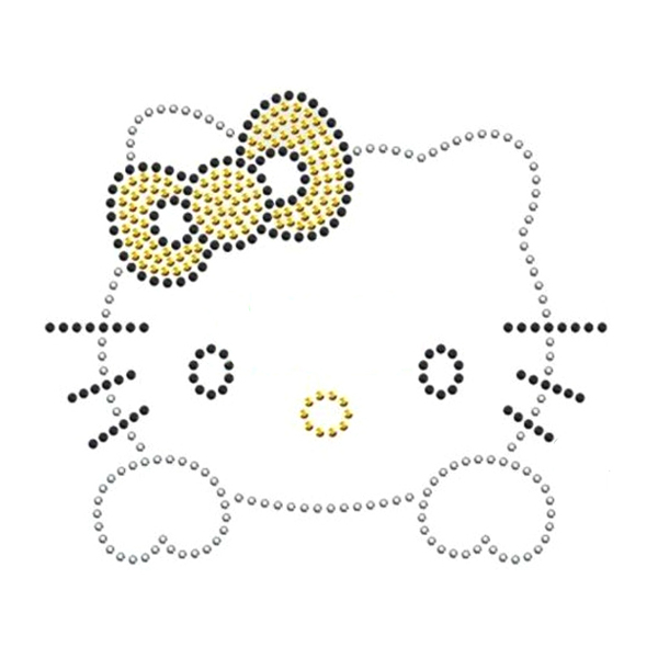 燙鉆動物貓Hellokitty免費(fèi)素材