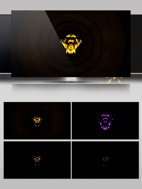 金色光束玛瑙动态视频素材