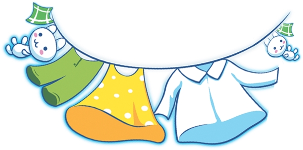 衣服卡通衣服洗衣液嬰幼兒