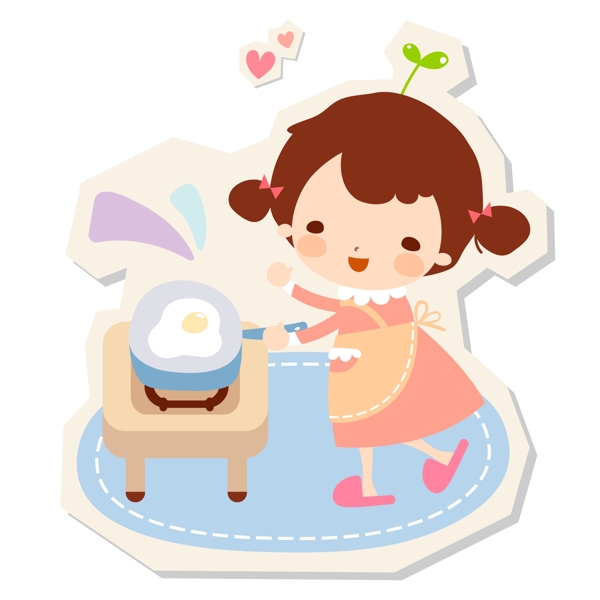 矢量女孩素材