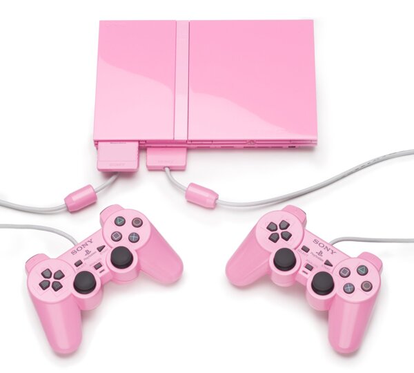 粉色游戏机图片