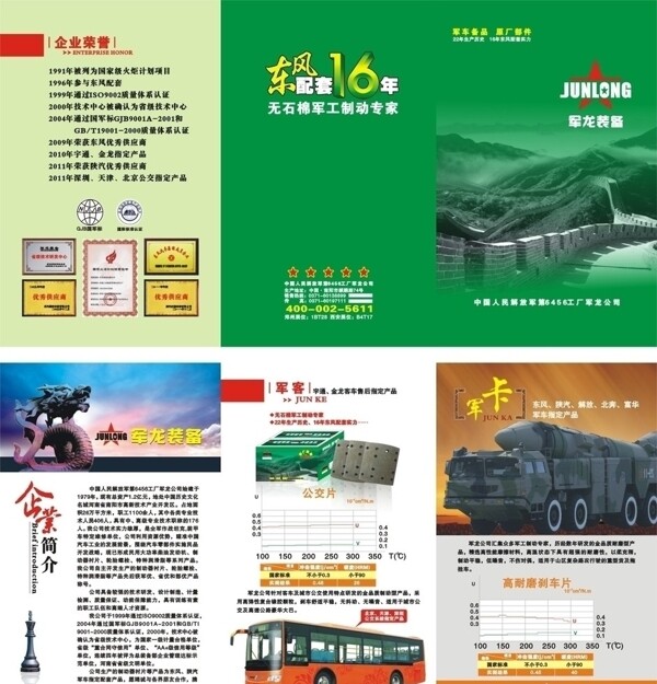 剎車片三折頁圖片