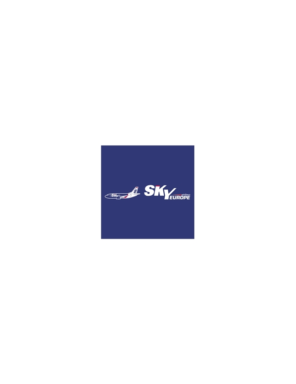 SkyEuropelogo設計欣賞SkyEurope航空標志下載標志設計欣賞
