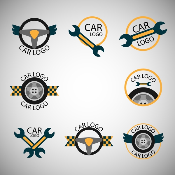 創(chuàng)意的汽車logo矢量素材